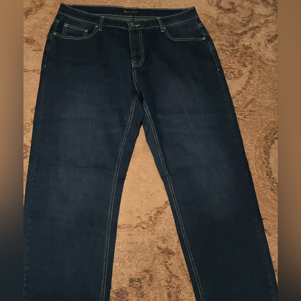 2 Almost New Jeans-  1 pair are American Tall.      1 pair are Old Navy
